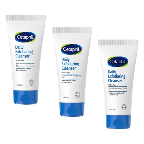 Cetaphil Daily Exfoliating Cleanser 178mL Pack of 3