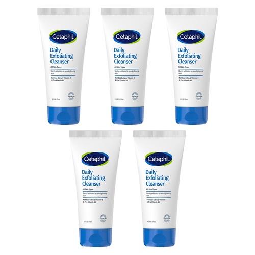 Cetaphil Daily Exfoliating Cleanser 178mL Pack of 5