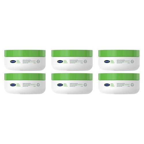 Cetaphil Rich Hydrating Night Cream with Hyaluronic Acid 48g Pack of 6