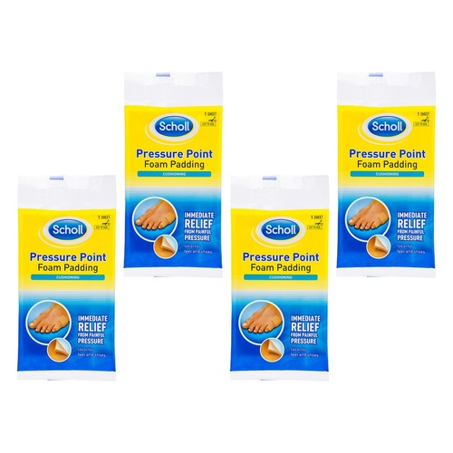 Scholl Pressure Point Foam Padding Pack of 4