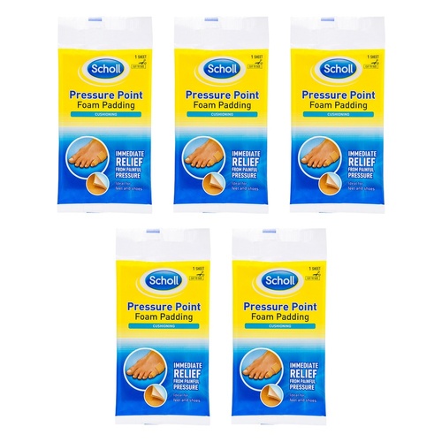 Scholl Pressure Point Foam Padding Pack of 5