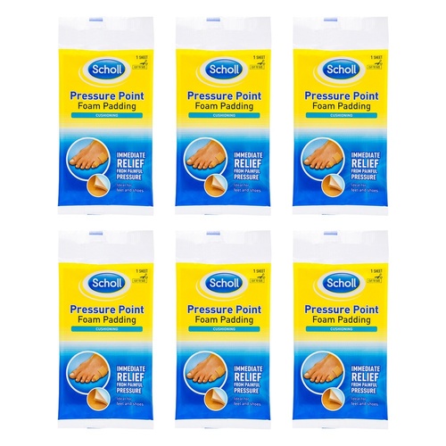 Scholl Pressure Point Foam Padding Pack of 6