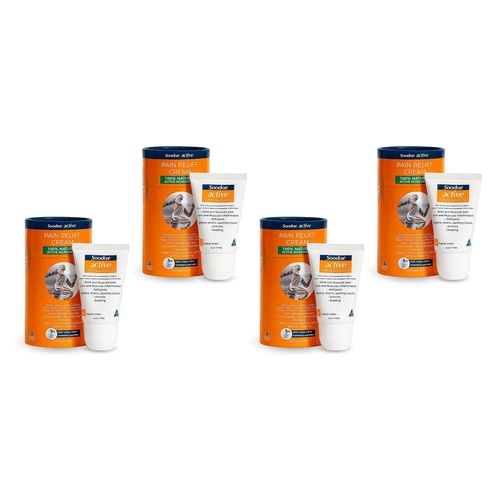 Soodox Active Pain Relief Cream 50g Pack of 4