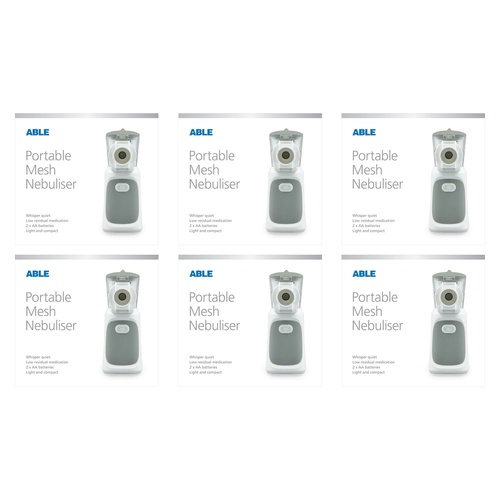 Able Portable Mesh Nebuliser Pack of 6