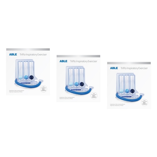 Able TriFlo Inspiratory Exerciser Pack of 3