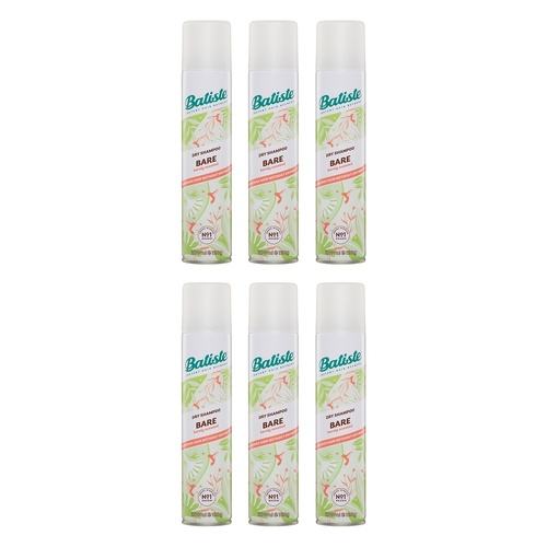 Batiste Bare Dry Shampoo 200mL Pack of 6