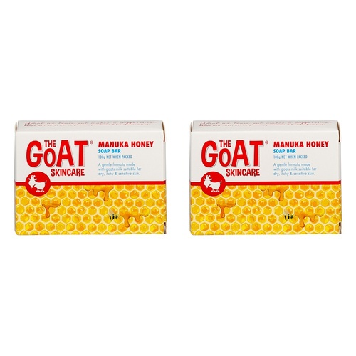 The Goat Skincare Soap Bar with Manuka Honey 100g x 12 Bundle of 2