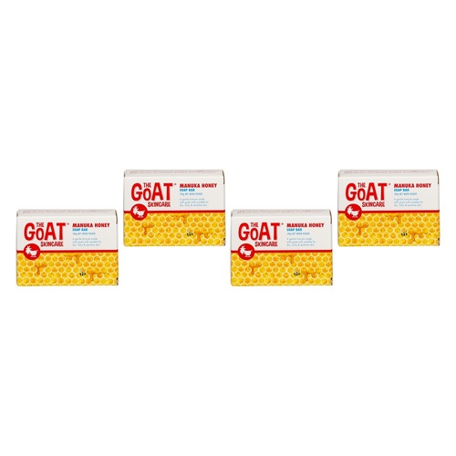 The Goat Skincare Soap Bar with Manuka Honey 100g x 12 Bundle of 4