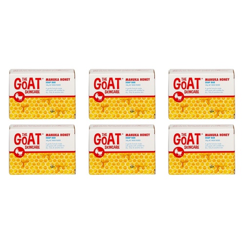 The Goat Skincare Soap Bar with Manuka Honey 100g x 12 Bundle of 6