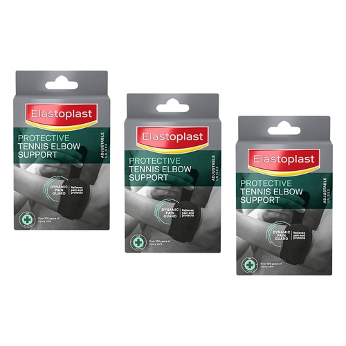 Elastoplast Sport Tennis Elbow Support Black Pack of 3