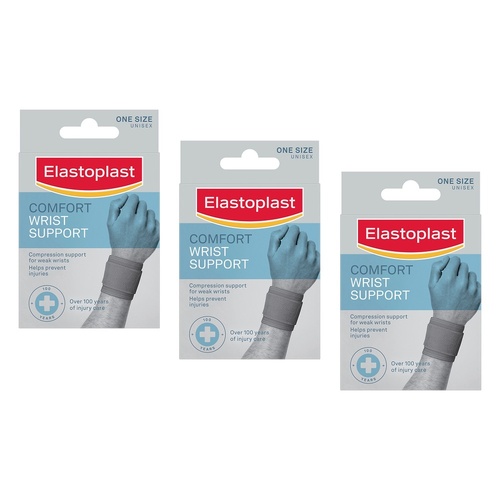 Elastoplast Comfort Wrist Support Pack of 3