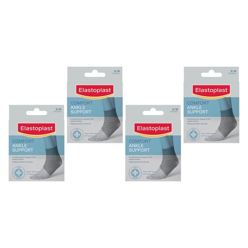 Elastoplast Comfort Ankle Support Small/Medium Pack of 4