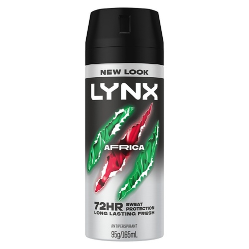 Lynx Antiperspirant Aerosol Africa 165mL