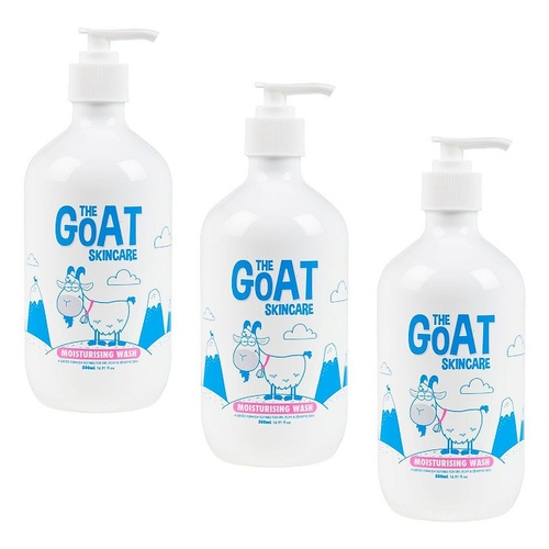 The Goat Skincare Moisturising Wash 500mL Pack of 3