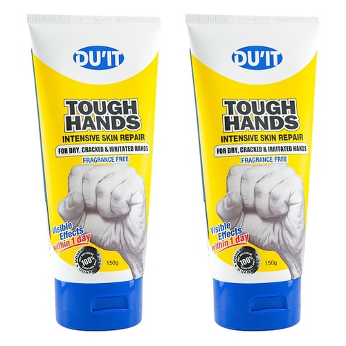 DU'IT Tough Hands Fragrance Free 150g Pack of 2