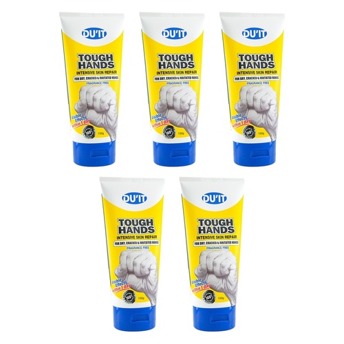 DU'IT Tough Hands Fragrance Free 150g Pack of 5