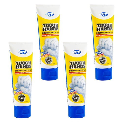 DU'IT Tough Hands Intensive Hand Cream 75g Pack of 4