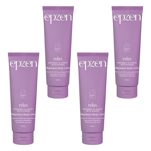 EpZen Magnesium Body Lotion Relax 100mL Pack of 4