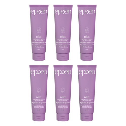 EpZen Magnesium Body Lotion Relax 100mL Pack of 6