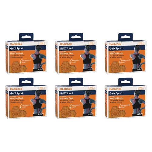 Bodichek Gel X Sport Heat/Cold Pack Small 13x22cm Bundle of 6