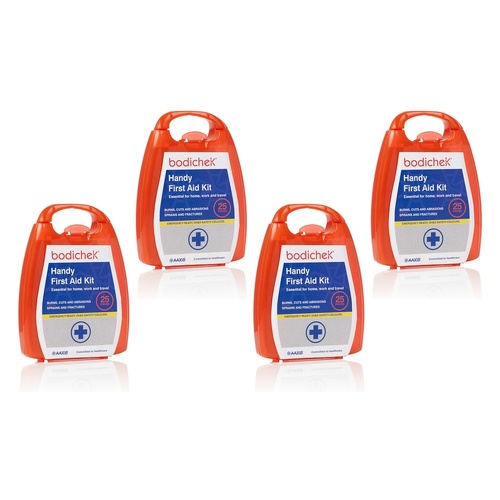 Bodichek First Aid Kit 25 Piece Set Pack of 4