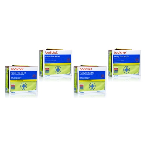 Bodichek First Aid Kit 126 Piece Set Pack of 4