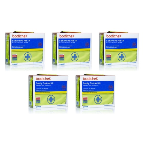 Bodichek First Aid Kit 126 Piece Set Pack of 5