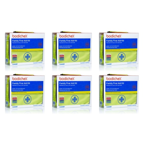 Bodichek First Aid Kit 126 Piece Set Pack of 6