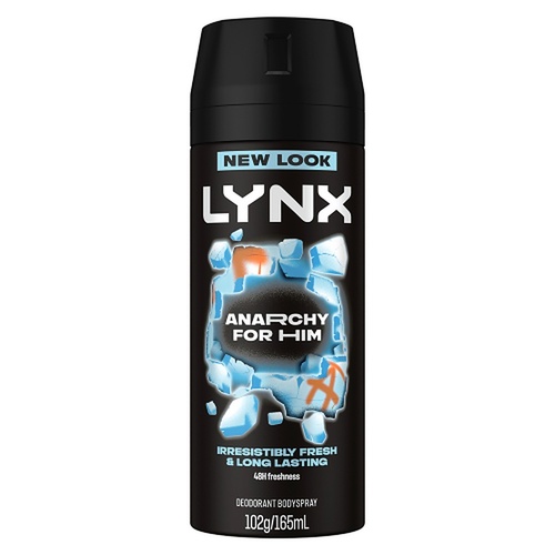 Lynx Deodorant Aerosol Anarchy 165mL