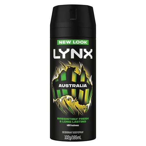 Lynx Deodorant Aerosol Australia 165mL
