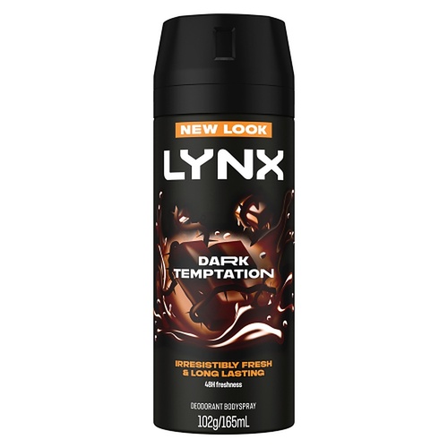 Lynx Deodorant Aerosol Dark Temptation 165mL