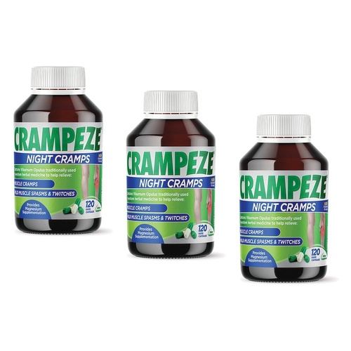 Crampeze Night Cramps 120 Capsules Pack of 3