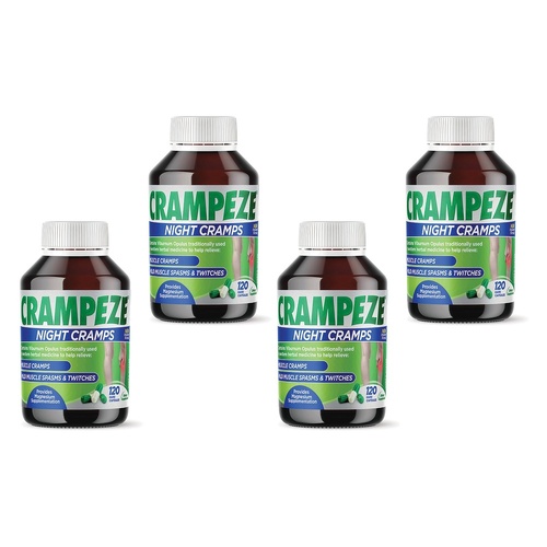 Crampeze Night Cramps 120 Capsules Pack of 4