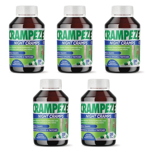 Crampeze Night Cramps 120 Capsules Pack of 5