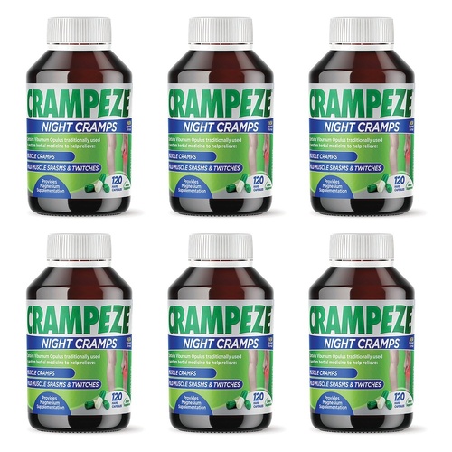 Crampeze Night Cramps 120 Capsules Pack of 6