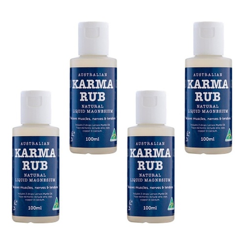 Karma Rub Liquid Magnesium 100mL Pack of 4