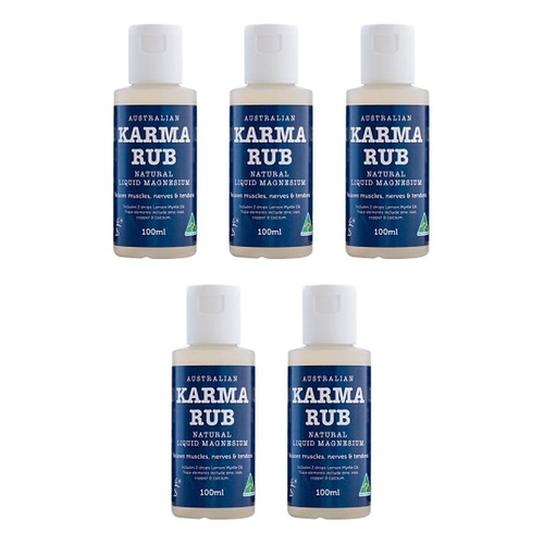 Karma Rub Liquid Magnesium 100mL Pack of 5