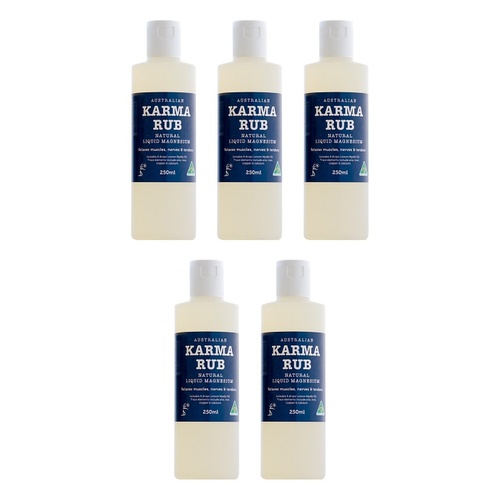 Karma Rub Liquid Magnesium 250mL Pack of 5