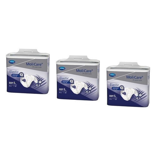 MoliCare Premium Elastic 9 Drops Large 24 Pack x 3 Bundle of 3