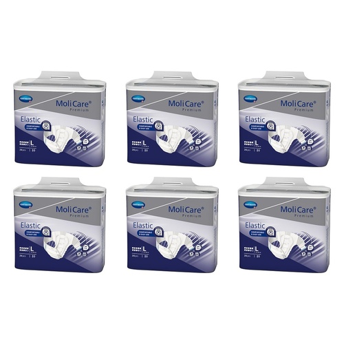 MoliCare Premium Elastic 9 Drops Large 24 Pack x 3 Bundle of 6