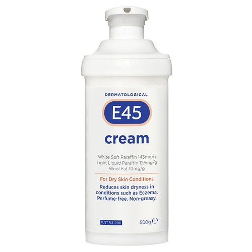 E45 Cream for Dry Skin Pump 500g