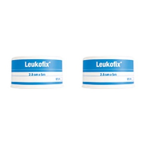 Leuko Leukofix Low Allergy Tape 2.5cm x 9.2m x 12 Bundle of 2