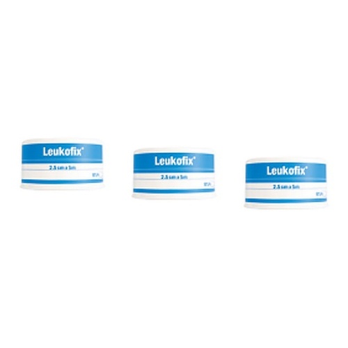 Leuko Leukofix Low Allergy Tape 2.5cm x 9.2m x 12 Bundle of 3