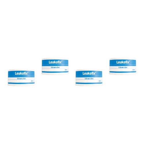 Leuko Leukofix Low Allergy Tape 2.5cm x 9.2m x 12 Bundle of 4