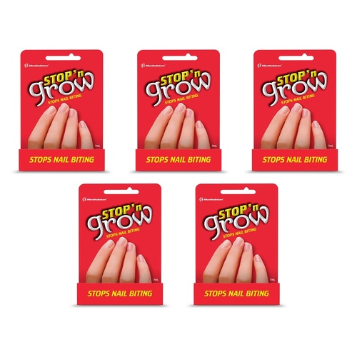 Stop and Grow Biting Deter 7mL Pack of 5