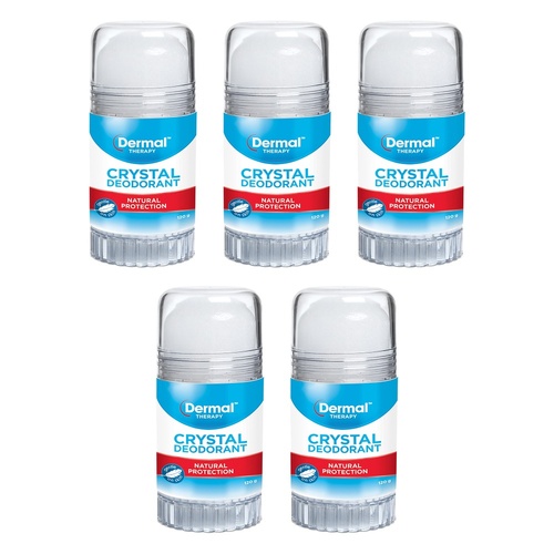 Dermal Therapy Crystal Deodorant Roll On 120g Pack of 5