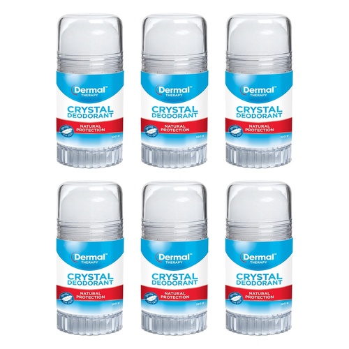 Dermal Therapy Crystal Deodorant Roll On 120g Pack of 6