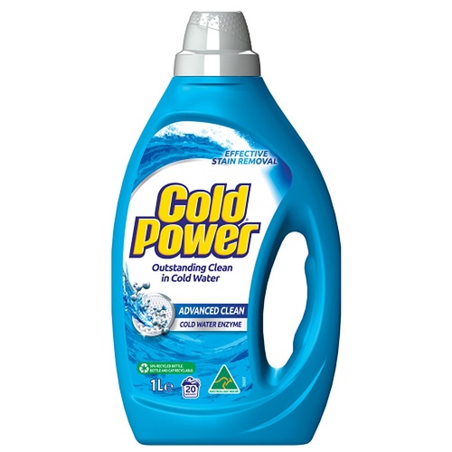 Cold Power Advanced Clean Cold Water Enzyme Liquid Laundry Detergent 1L x 6
