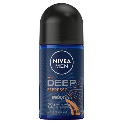 Nivea Men Deep Espresso 72H Anti-Perspirant Roll-On 50mL