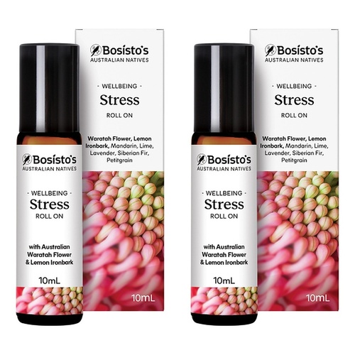 Bosisto's Australian Natives Stress Roll On 10mL Pack of 2